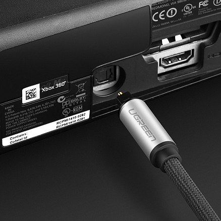 Кабель оптический Toslink - Toslink длина 3 м плетеный Ugreen AV108