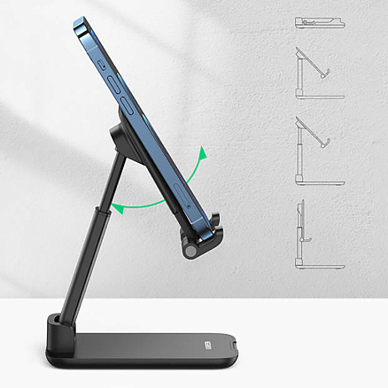 Подставка-держатель для телефона или планшета от 4 до 7,2 дюйма складная Ugreen LP373 черная
