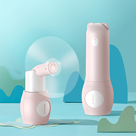 Вентилятор портативный Baseus Tricolor Bear 2000 мАч розовый