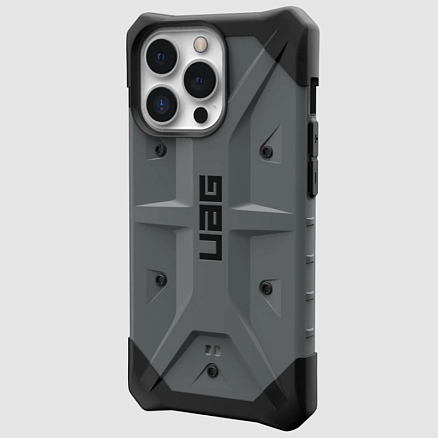 Чехол для iPhone 13 Pro гибридный для экстремальной защиты Urban Armor Gear UAG Pathfinder серый