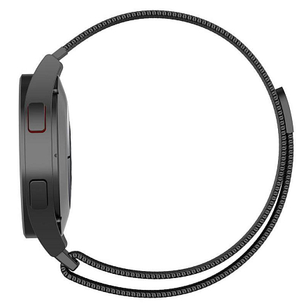 Ремешок-браслет для Samsung Galaxy Watch 4, 5, 5 Pro 40, 42, 44, 45 и 46 мм миланское плетение Tech-Protect MilaneseBand 2 серый