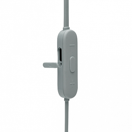Наушники беспроводные Bluetooth JBL Tune 125BT вакуумные с микрофоном и пультом серые