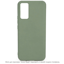 Чехол для Huawei P40 Lite, Nova 6 SE силиконовый CASE Matte зеленый