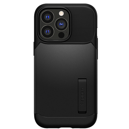 Чехол для iPhone 13 Pro гибридный с подставкой Spigen Slim Armor черный