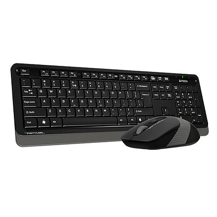 Набор клавиатура и мышь беспроводной A4Tech FSTyler FG1010 черно-серый