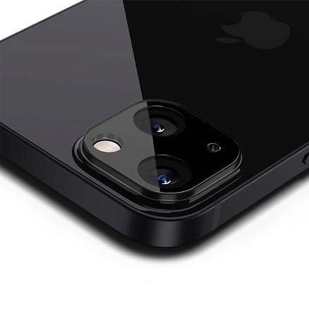 Защитное стекло на камеру для iPhone 13 mini Spigen Optik.TR черное 2 шт.