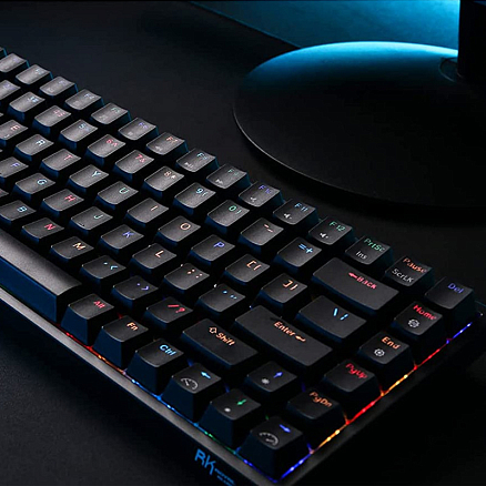 Клавиатура беспроводная Bluetooth Royal Kludge RK84 RK Red механическая с подсветкой игровая черная