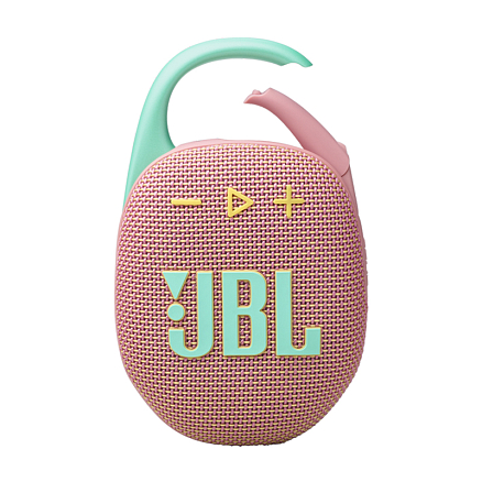 Портативная колонка JBL Clip 5 с защитой от воды мятно-розовая
