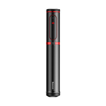 Монопод (палка для селфи) Bluetooth с кнопкой и треногой Baseus Fully Folding черно-красный
