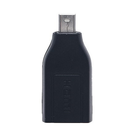 Переходник Mini DisplayPort - HDMI (папа - мама) компактный черный