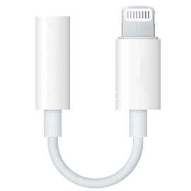 Переходник Lightning - 3,5 мм (папа - мама) для наушников Digitalpart AD-020 белый