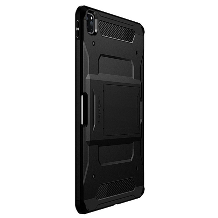 Чехол для iPad Pro 12.9 2021 гибридный для экстремальной защиты Spigen Tough Armor Pro черный