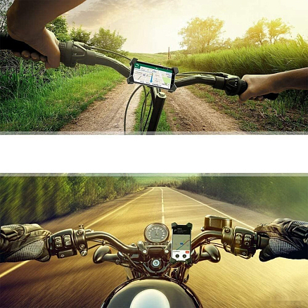 Держатель на руль велосипеда или мопеда для телефона до 6.5 дюйма Ugreen LP181 черный