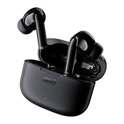 Наушники TWS беспроводные Bluetooth QCY T19 вакуумные с микрофоном черные