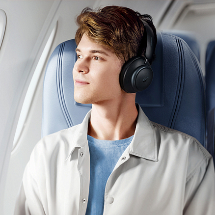 Наушники беспроводные Anker SoundCore Space Q45 полноразмерные с микрофоном и активным шумоподавлением черные