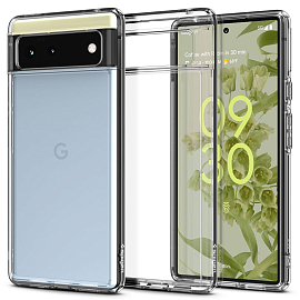 Чехол для Google Pixel 6 гибридный Spigen Ultra Hybrid прозрачный