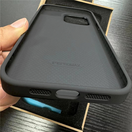 Чехол для iPhone 15 Pro Max гибридный DIY с NFC E-ink дисплеем черный