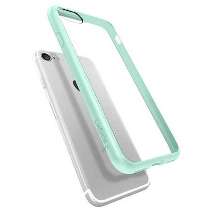 Чехол для iPhone 7, 8 гибридный Spigen SGP Ultra Hybrid прозрачно-мятный