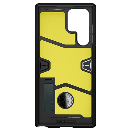 Чехол для Samsung Galaxy S22 Ultra гибридный для экстремальной защиты Spigen Tough Armor зеленый