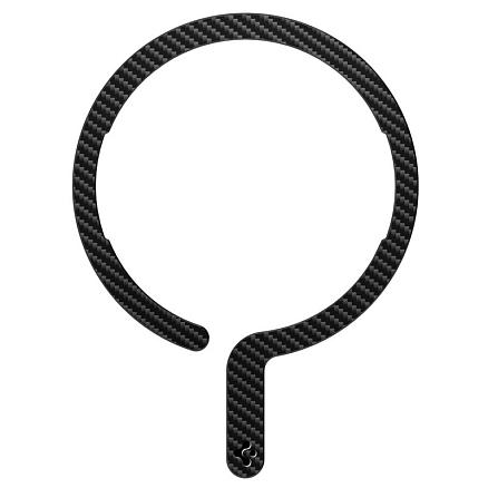 Наклейка на телефон для магнитного держателя MagSafe Spigen OneTap карбоновая