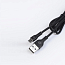 Кабель USB - MicroUSB для зарядки 1 м 3A плетеный Digitalpart MC-304 черный