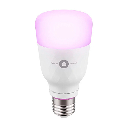 Умная лампочка светодиодная Яндекс Алиса YNDX-00010 белая