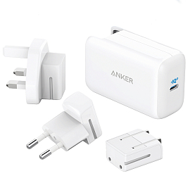 Зарядное устройство сетевое Type-C 65W Anker PowerPort III Pod (быстрая зарядка PD) белое