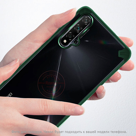 Чехол для Samsung Galaxy A01 гибридный Rzants Starshine зеленый