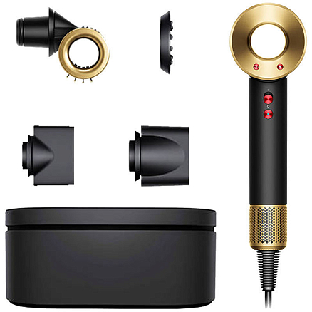 Фен-стайлер Dyson Supersonic HD15 черный оникс-золото