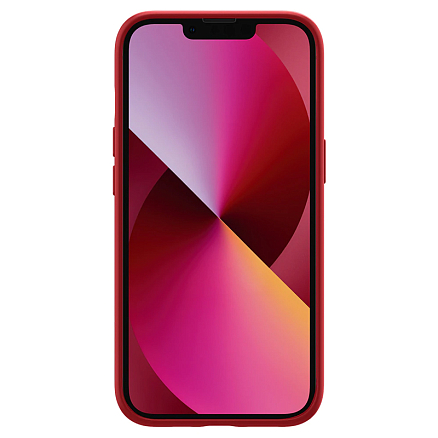 Чехол для iPhone 13 mini силиконовый Spigen Silicone Fit красный