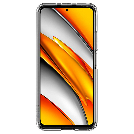 Чехол для Xiaomi Mi 11i, Poco F3 гибридный Spigen Ultra Hybrid прозрачный