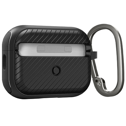 Чехол для наушников AirPods Pro, Pro 2 гибридный Spigen Mag Armor черный