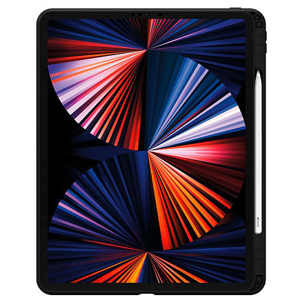 Чехол для iPad Pro 12.9 2021 гибридный для экстремальной защиты Spigen Tough Armor Pro черный