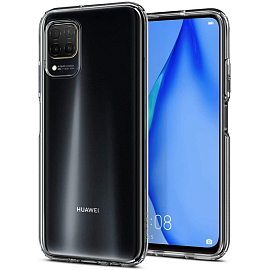 Чехол для Huawei P40 Lite гелевый ультратонкий Spigen Liquid Crystal прозрачный