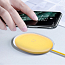Беспроводная зарядка для телефона 15W Baseus Jelly (быстрая зарядка) желтая