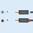 Кабель 2RCA - 2RCA тюльпаны (папа - папа) 3 м Ugreen AV104