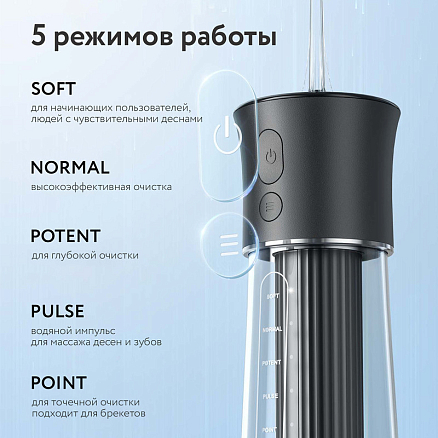 Ирригатор для полости рта Fairywill F30 черный