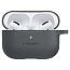 Чехол для наушников AirPods Pro силиконовый с карабином Spigen Silicone Fit темно-серый