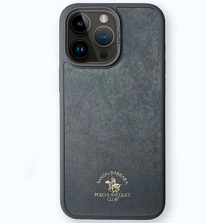 Чехол для iPhone 15 Pro Max гибридный Santa Barbara Polo & Racquet Club Myron серо-зеленый