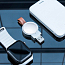 Беспроводная зарядка мини для Apple Watch Baseus Dotter белая