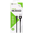 Кабель USB - MicroUSB для зарядки 1 м 3A плетеный Digitalpart MC-304 черный