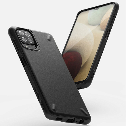 Чехол для Samsung Galaxy A12 гелевый Ringke Onyx черный