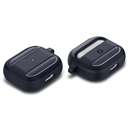 Чехол для наушников AirPods 3 гелевый Spigen Rugged Armor темно-серый