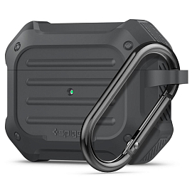 Чехол для наушников AirPods Pro гелевый Spigen SGP Tough Armor темно-серый