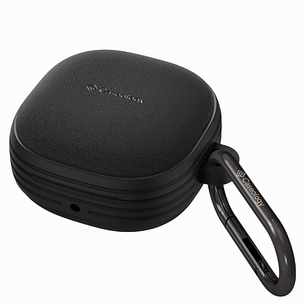 Чехол для наушников Samsung Galaxy Buds 2, Buds Live, Buds Pro гибридный Spigen Caseology Vault матовый черный