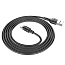 Кабель USB - MicroUSB для зарядки 1 м 2.4А магнитный Hoco X52 Sereno черный