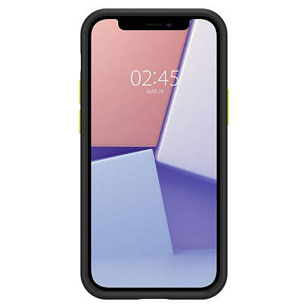 Чехол для iPhone 12 Mini гибридный Spigen Cyrill Color Brick прозрачно-черный