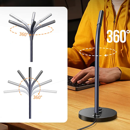 Микрофон Ugreen CM564 для компьютера в разъем USB черный