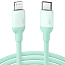 Кабель Type-C - Lightning для зарядки 1 м 3А MFi Ugreen US387 (быстрая зарядка PD) зеленый