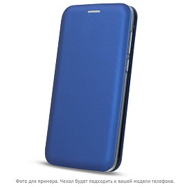 Чехол для Samsung Galaxy A03s кожаный - книжка GreenGo Smart Diva синий